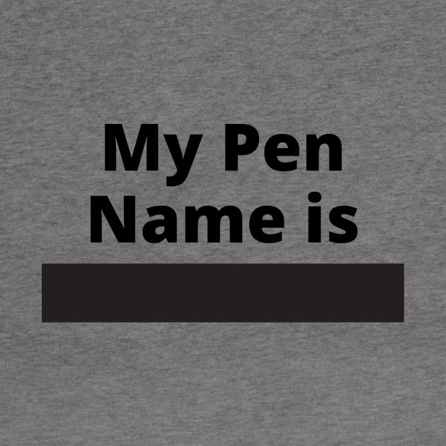 Pen Name t-shirt by bookspry